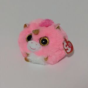 Fantasia Ty Puffies Pink and White Unicorn